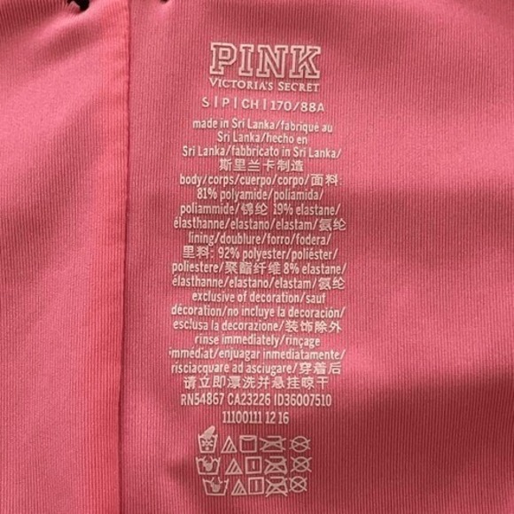 PINK Victoria's Secret Black Embroidered Halter One-Piece Swimsuit S - Picture 5 of 7